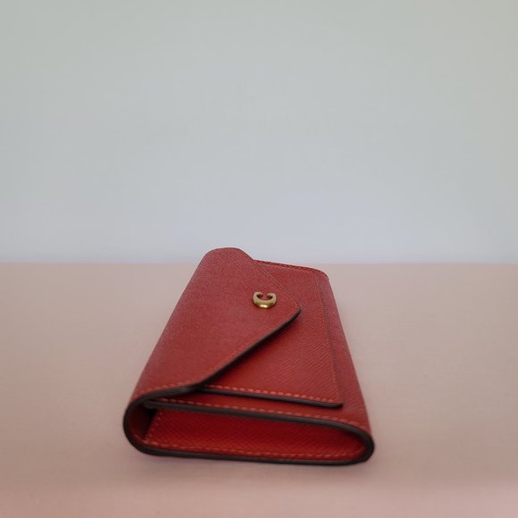 COACH Wyn Crossgrain Leather Wallet –Sport Red 🎈$121.⭐ - Picture 10 of 16